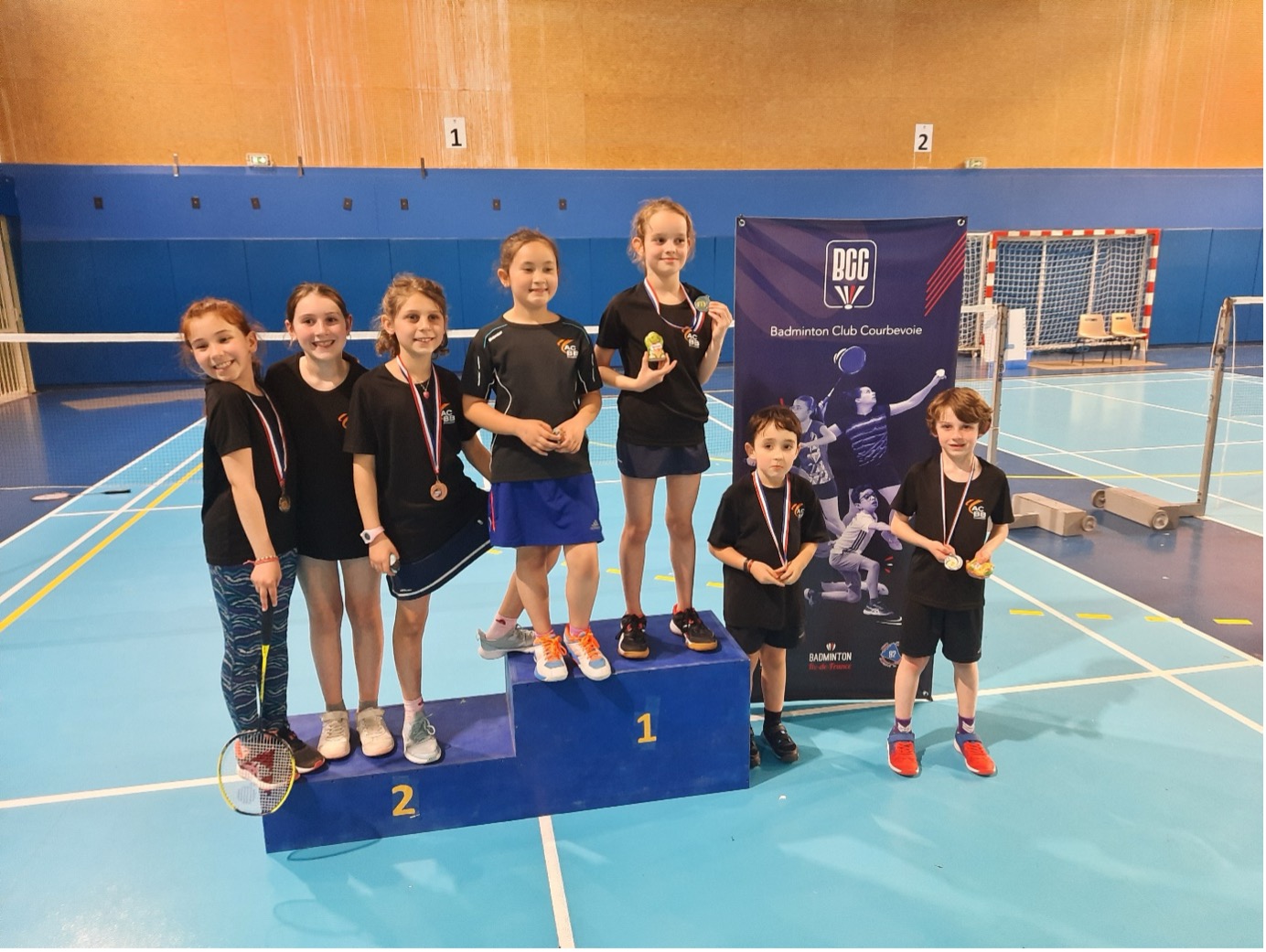 Des podiums chez nos poussins et minibads !